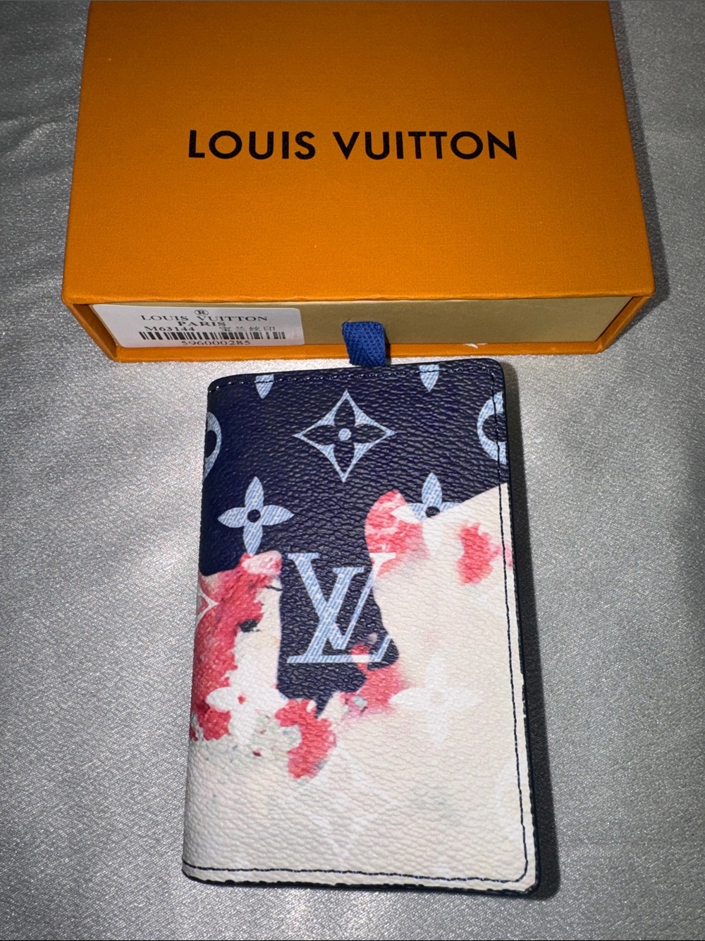 Louis Vuitton Monogram Bleach Pocket Organizer/ink blue/watercolor pattern🔥New!